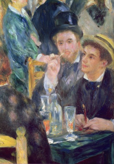 Ball at the Moulin de la Galette (detail) by Pierre Auguste Renoir